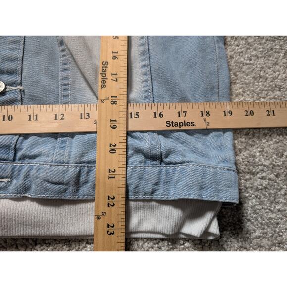 Haikyuu!! Karasuno Denim Jacket Hoodies Coat Sweatshirts Jean Light Wash Distre - Picture 5 of 6